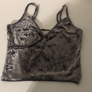 Grey party tank. S.